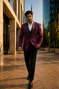 The Verona Burgundy Tuxedo