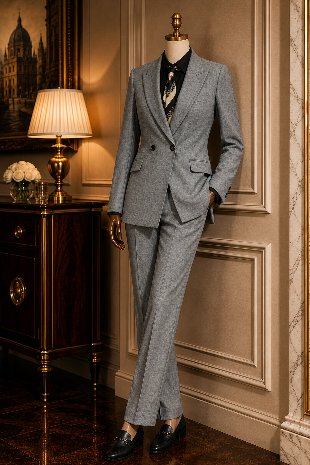 The Bellagio Grey Power Suit