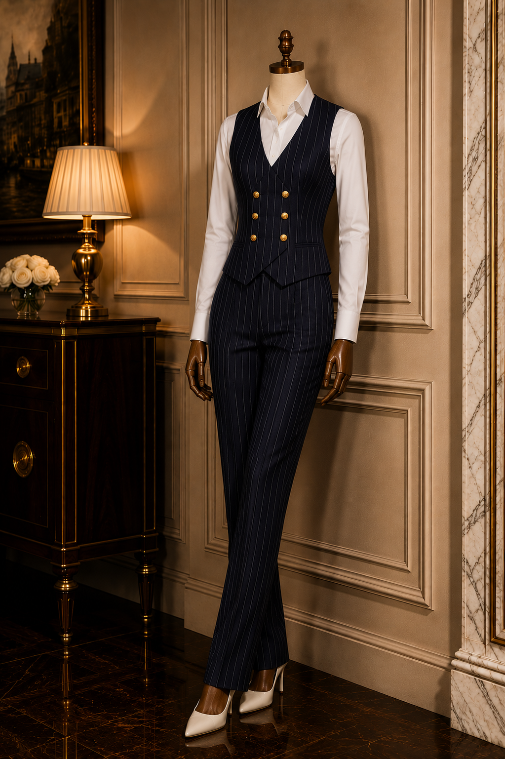 The Venezia Pinstripe Ensemble