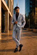 The Capri Silver Suit