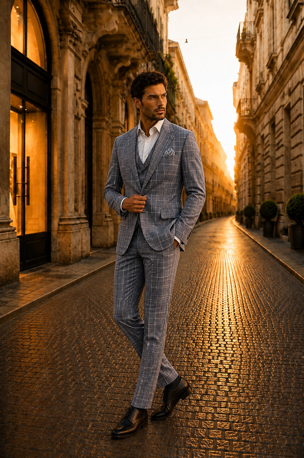 The Torino Check Three-Piece