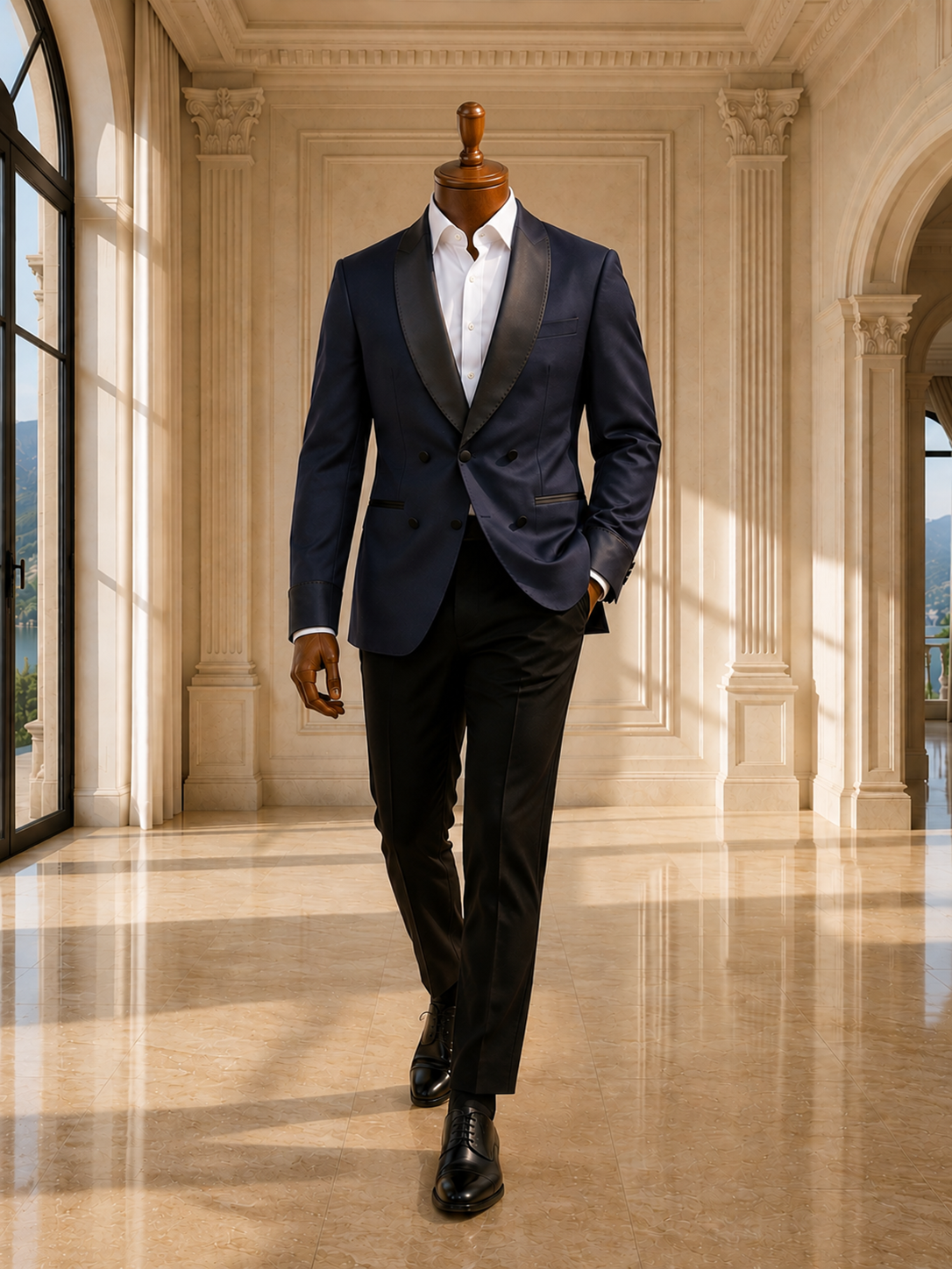 The Verona Burgundy Tuxedo